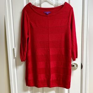 Beverly Drive Vibrant Red Knit Sweater